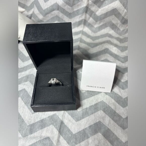 New! FRANCES CLAIRE OAKLYNN MOISSANITE RING 2.55 CARAT DEF-COLOR GEMSTONE Size 7 - Picture 4 of 10